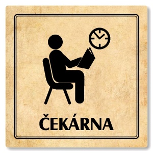 Čekárna, 100x100mm, pergamen, Utah
